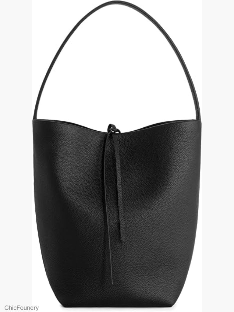Extra Large Leather Bucket Bag Shoulder Tote Handmade